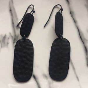 @merfnyc Jewelry - Black Metal Textured Earrings @merfnyc Jewelry - Black Metal Textured Earrings